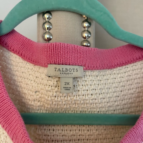 New Talbots sweater with gold buttons 2X - Picture 3 of 6
